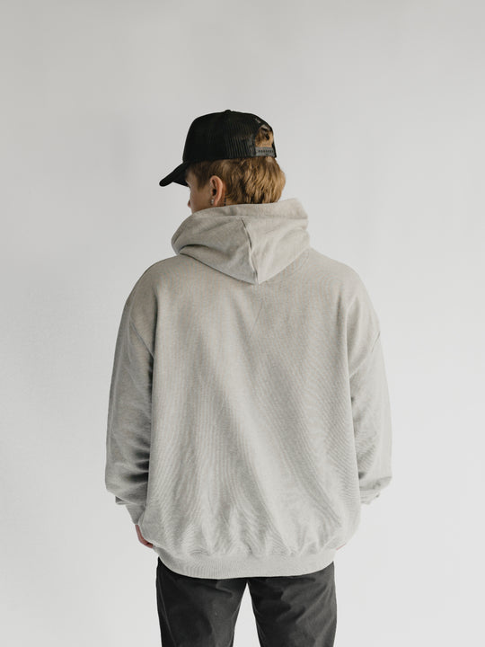 World Hoodie | Grey & Green hover