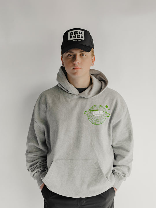 World Hoodie | Grey & Green