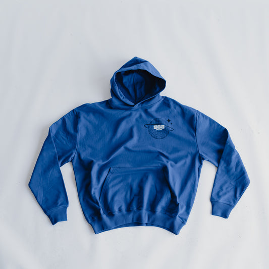 World Hoodie | White & Blue